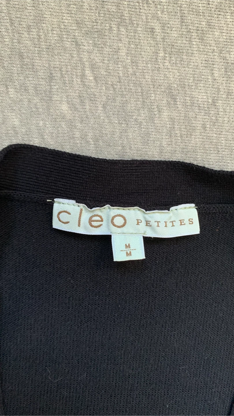 Cleo Petites Black Cardigan - Size Medium - photo 3