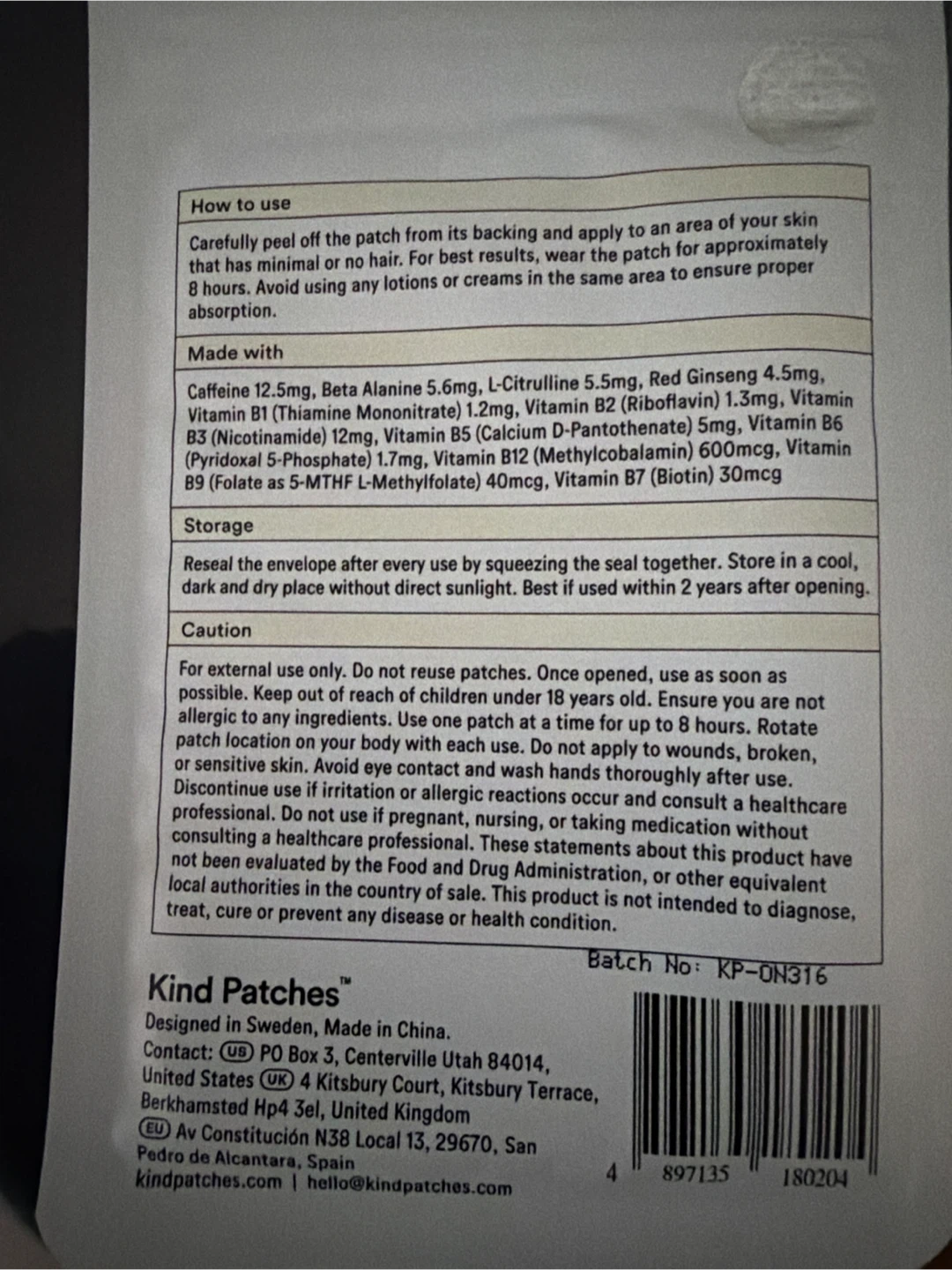 Kind Patches - Energy Patches (Extra Strong) - photo 2