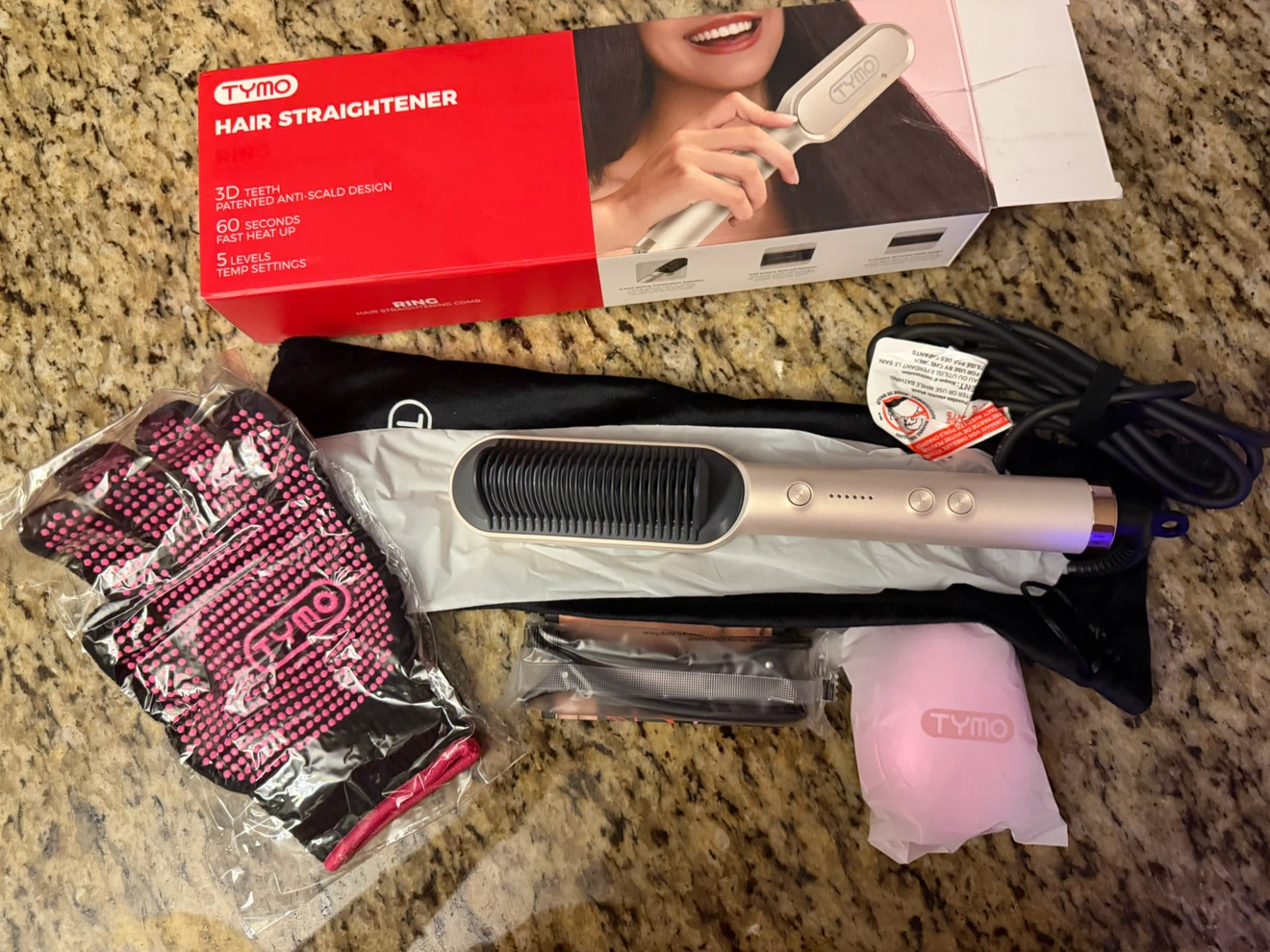 TYMO Ring Hair Straightening Comb