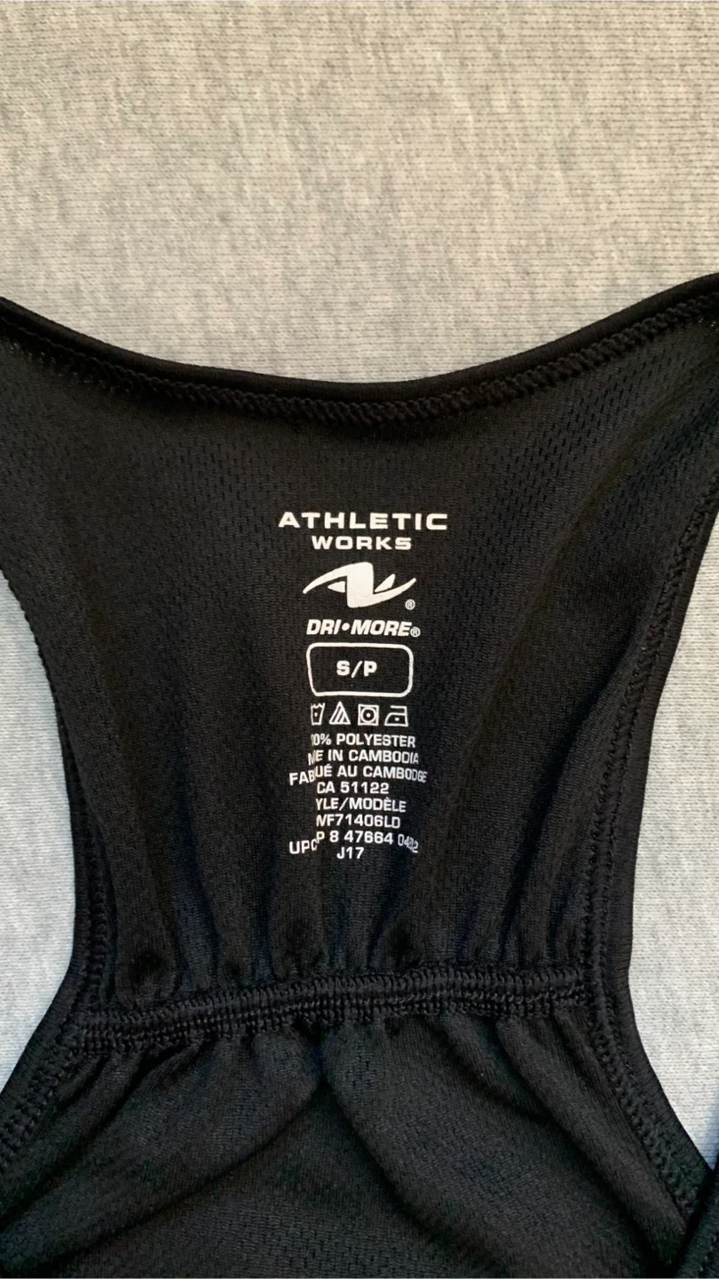 Athletic Works Dri-More Tank Top Black - Size Small - photo 3
