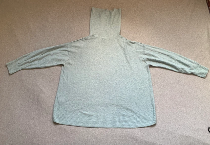 American Eagle Light Blue Oversized Turtleneck - Size Medium - photo 2