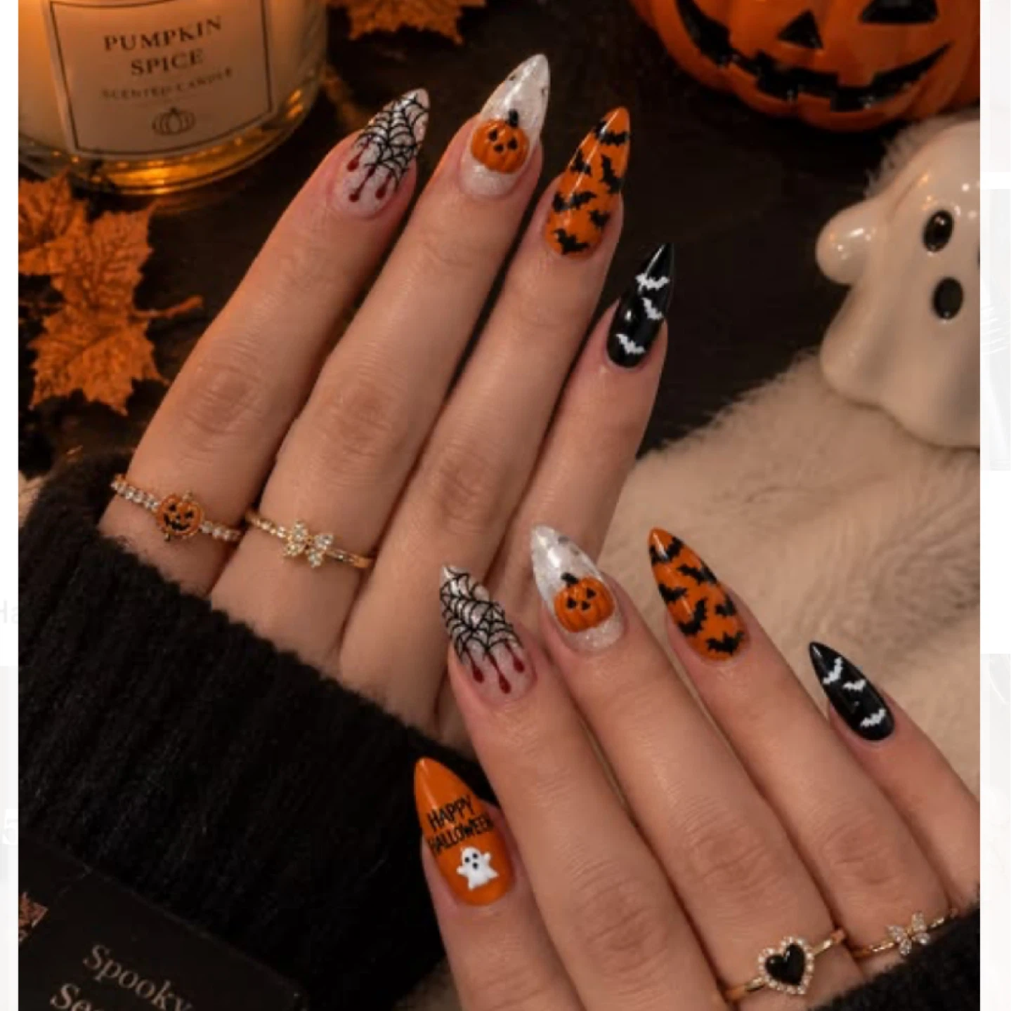 Halloween-themed Press-on Nail Sets