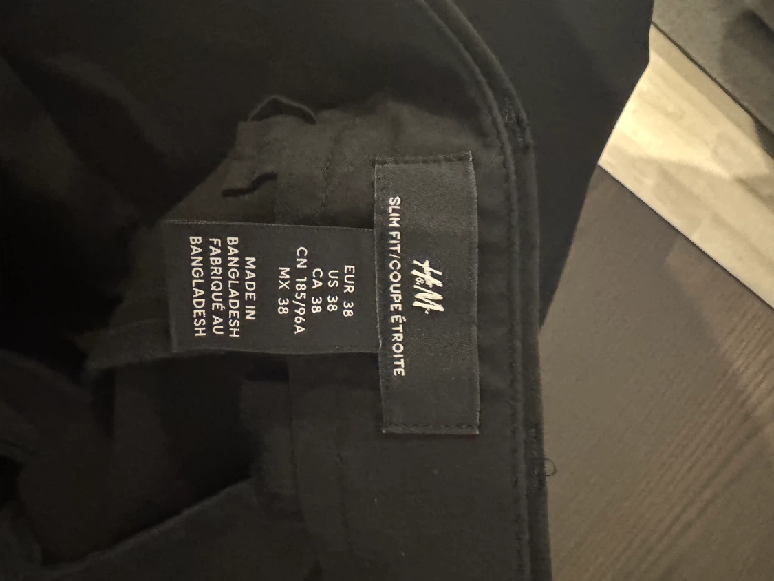 H&M Slim Fit Trousers - Black - photo 2