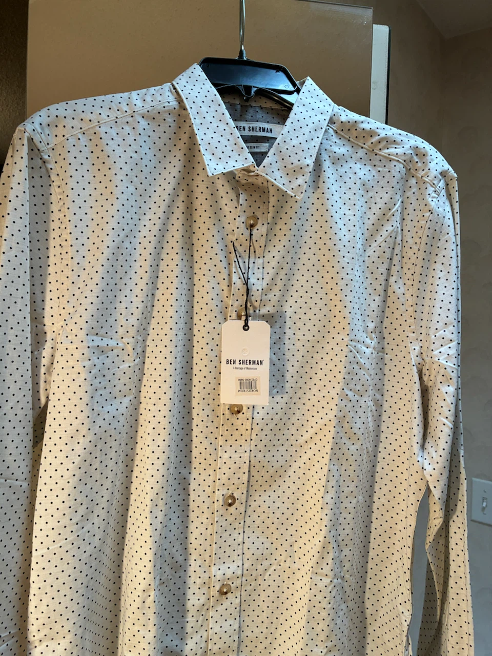 Ben Sherman polka dot slim fit shirt