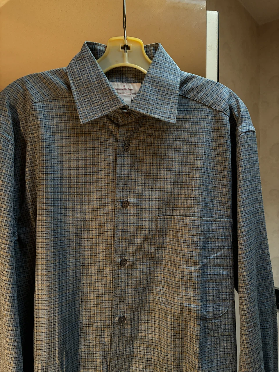 Ermenegildo Zegna Checked Long Sleeve Shirt
