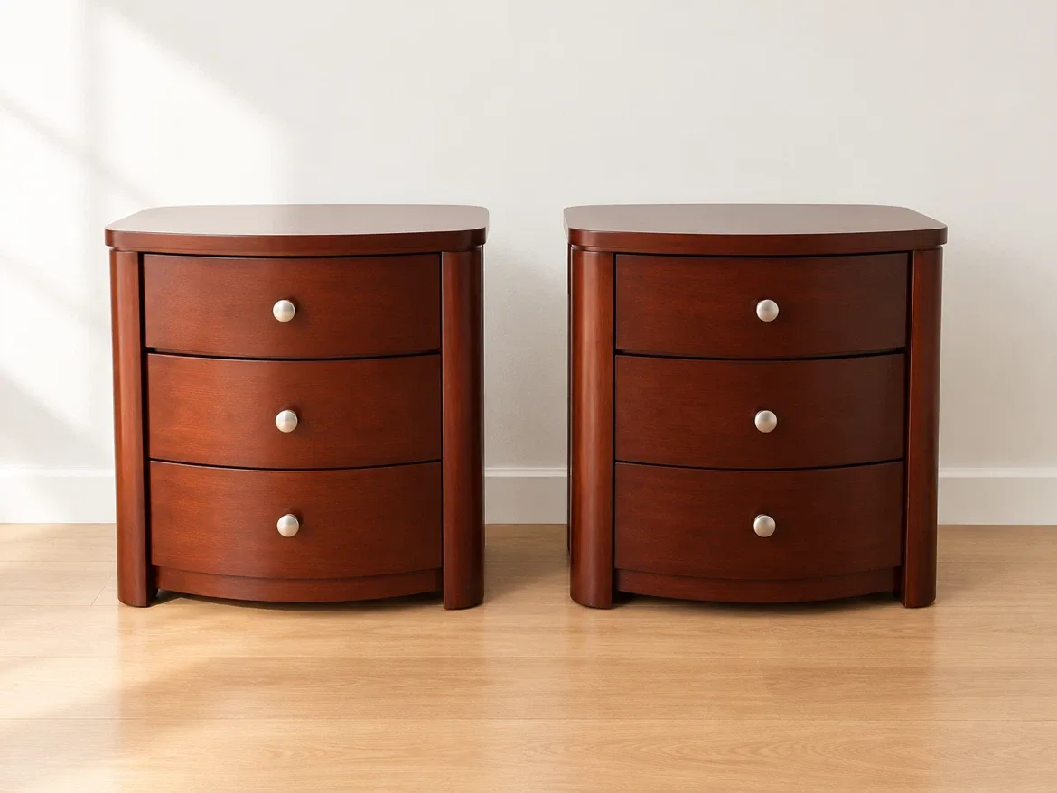 Cherry wood nightstands