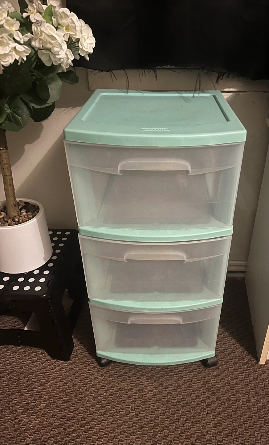 Sterilite 3-Drawer Rolling Cart
