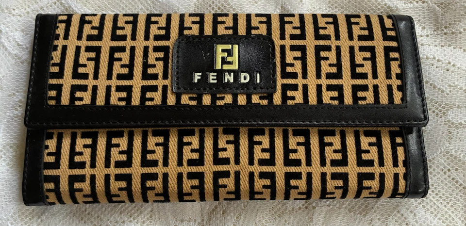 Authentic Fendi Zucca Print Wallet