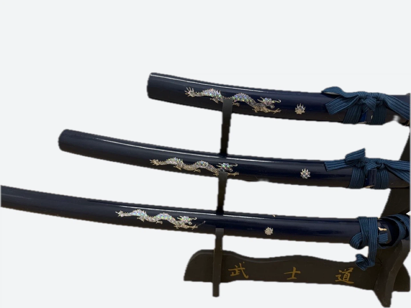 Three-Piece Katana Sword Set with Stand - photo 4