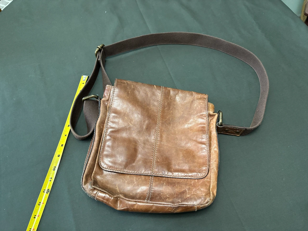 Fossil Brown Leather Crossbody Bag