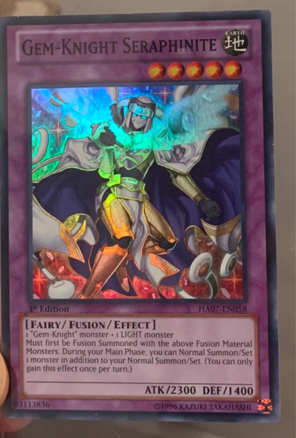 Gem-Knight Seraphinite Yu-Gi-Oh! Card