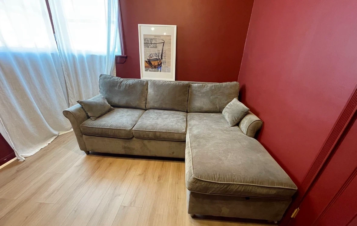 Sectional Sofa Bed with Storage - photo 4
