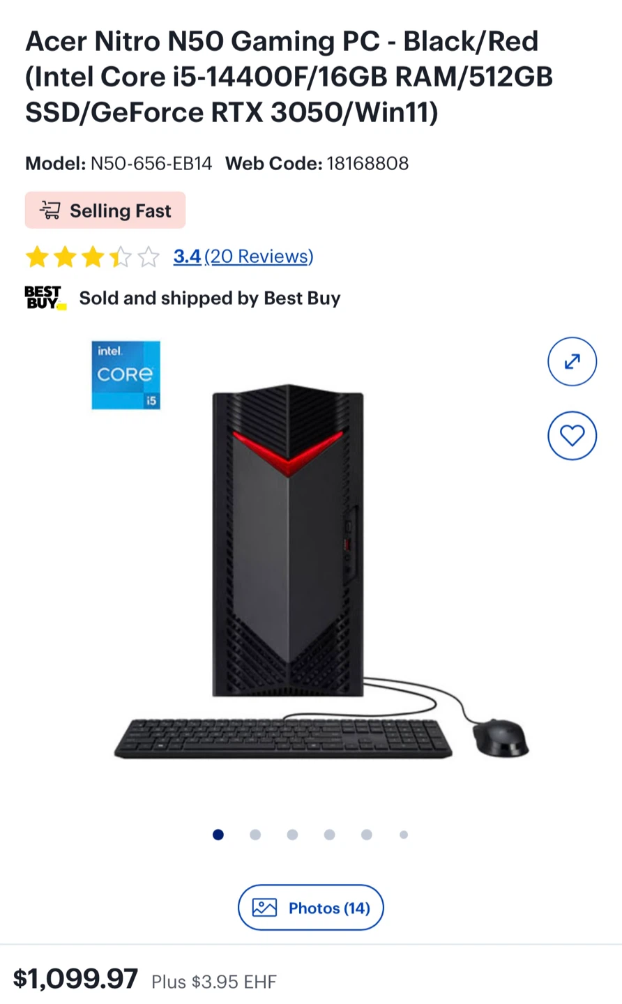 Acer Nitro N50 Gaming PC