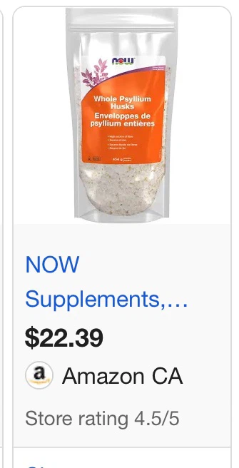NOW Whole Psyllium Husks 454g - photo 3