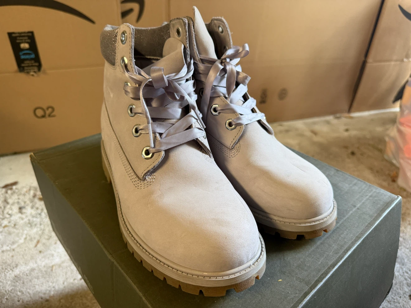 Timberland Lavender Boots Size 6