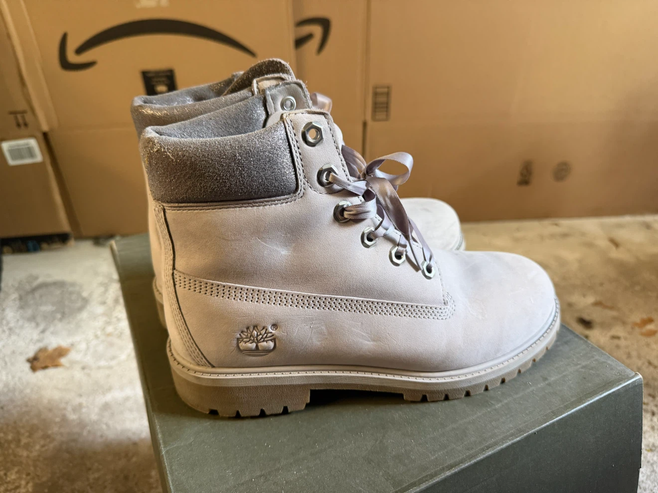 Timberland Lavender Boots Size 6 - photo 2