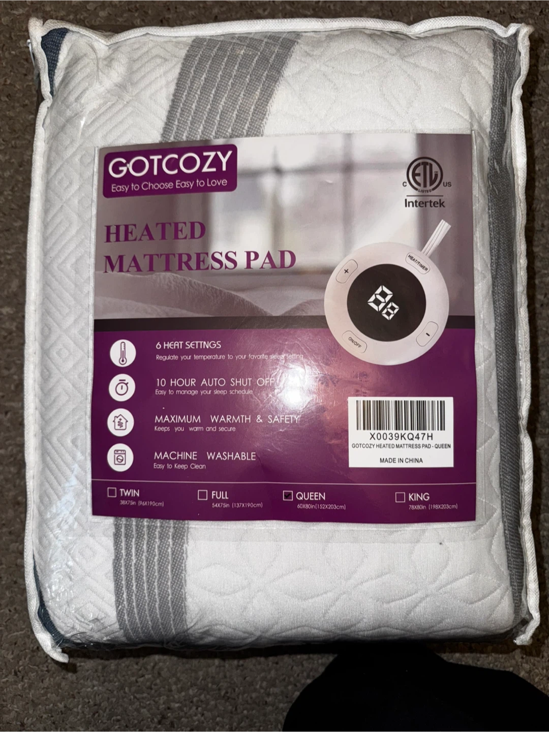 Heated Mattress Pad Queen Size