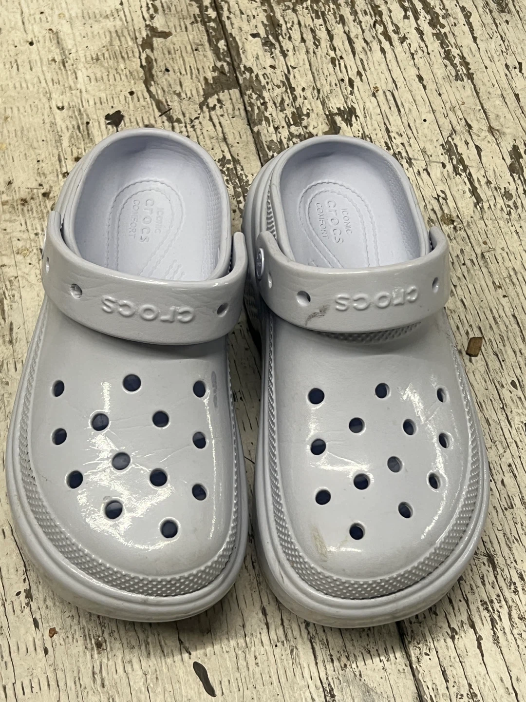 Crocs Platform Clogs White
