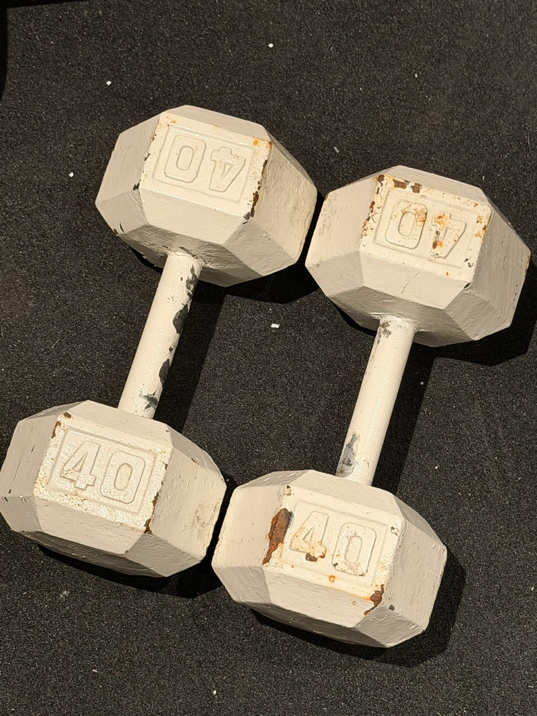 Pair of 40 lb Hex Dumbbells - photo 2