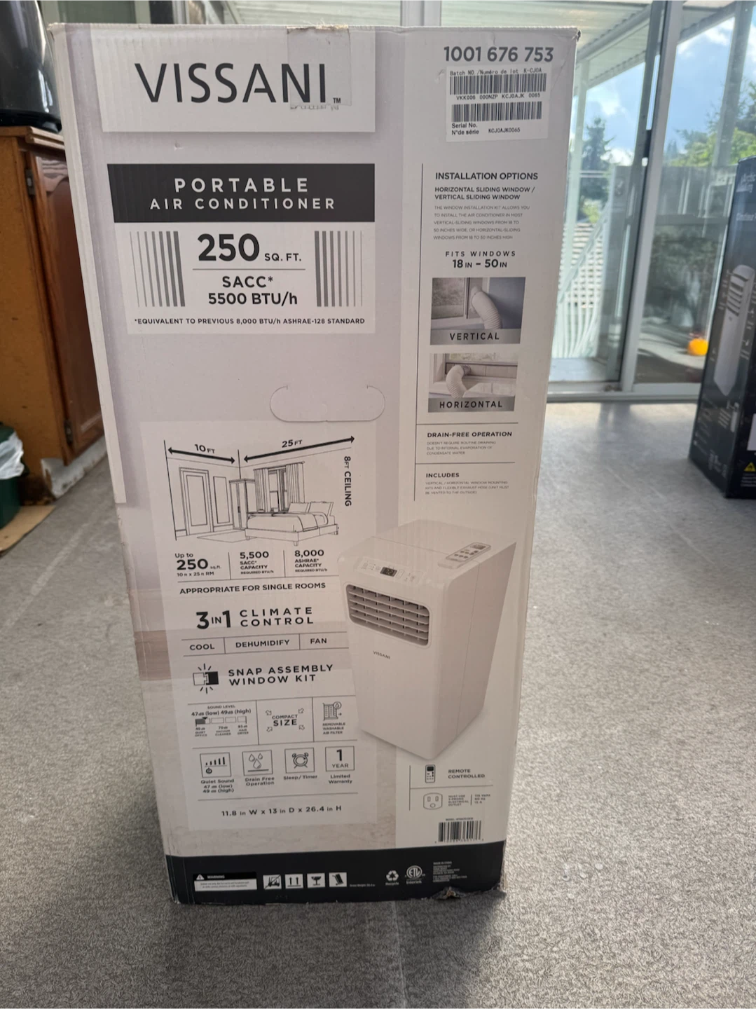 Vissani Portable Air Conditioner 5500 BTU - photo 2
