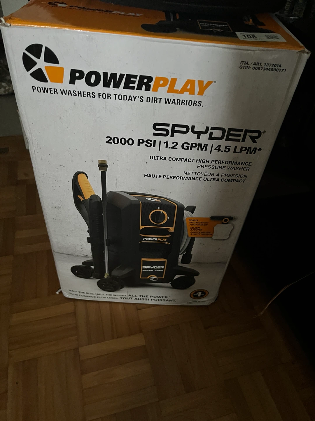 Powerplay Spyder 2000 PSI Pressure Washer