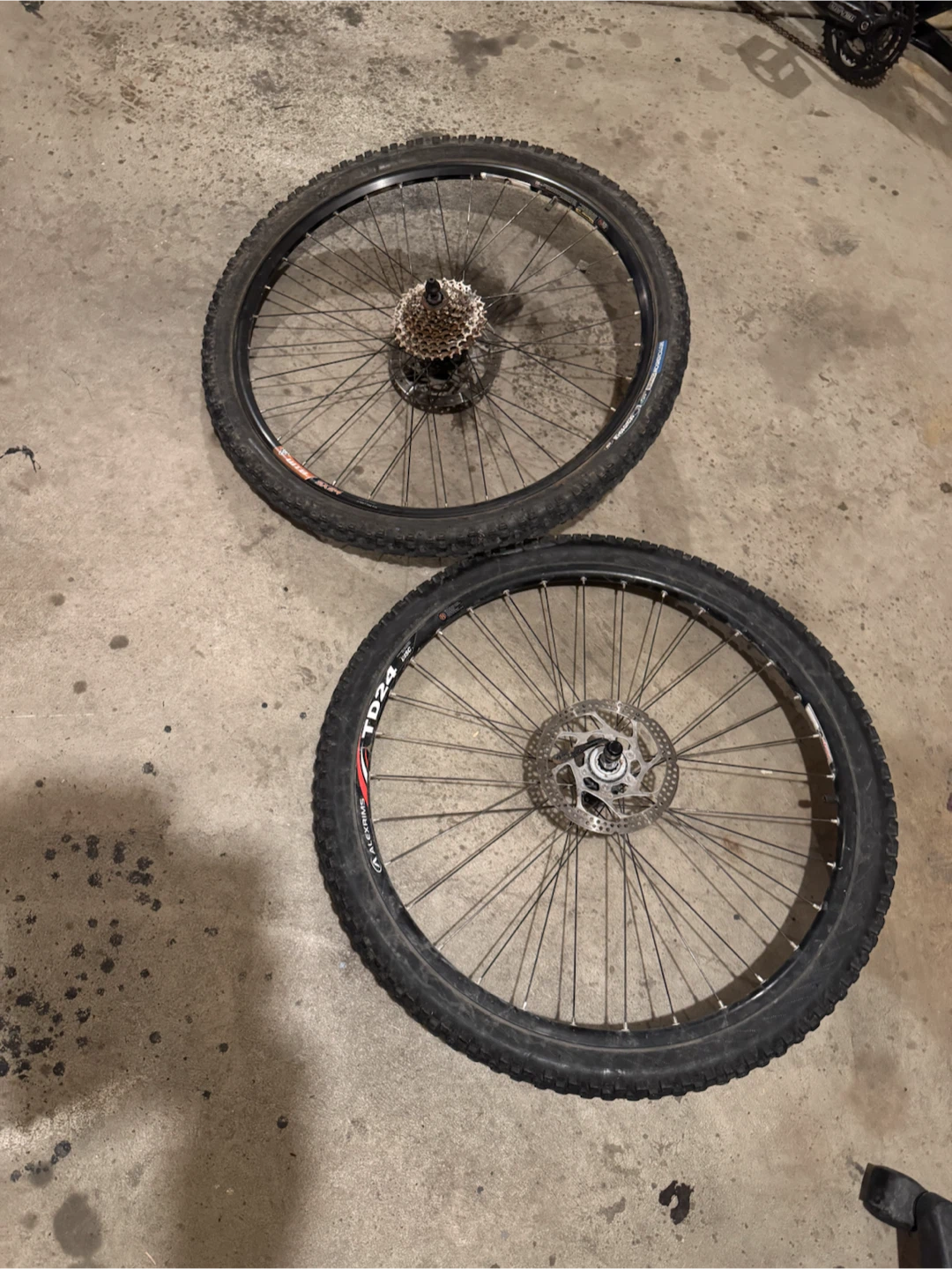 Set of 26 inch Disk Brake Mountain Bike Wheels
