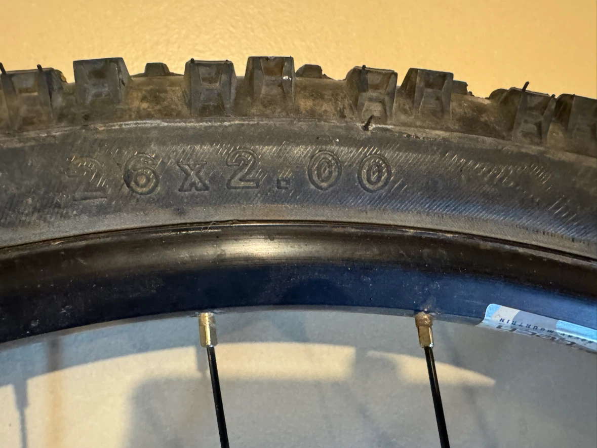 Set of 26 inch Disk Brake Mountain Bike Wheels - photo 4