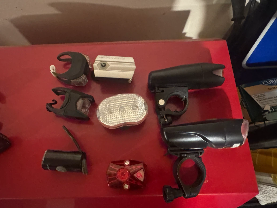 Bike Headlights and Taillights. All working. $25 all