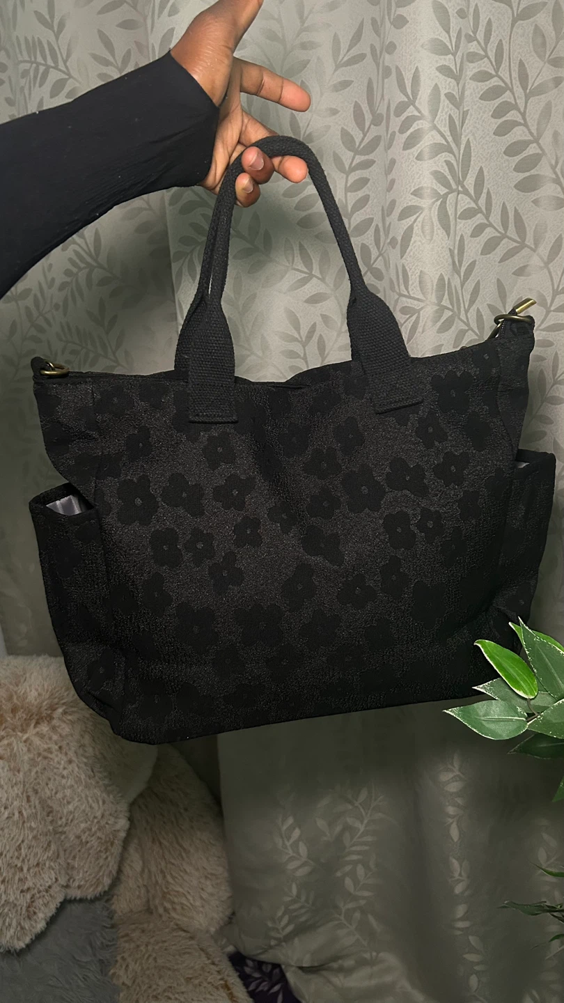 Floral Canvas Tote Bag - photo 2