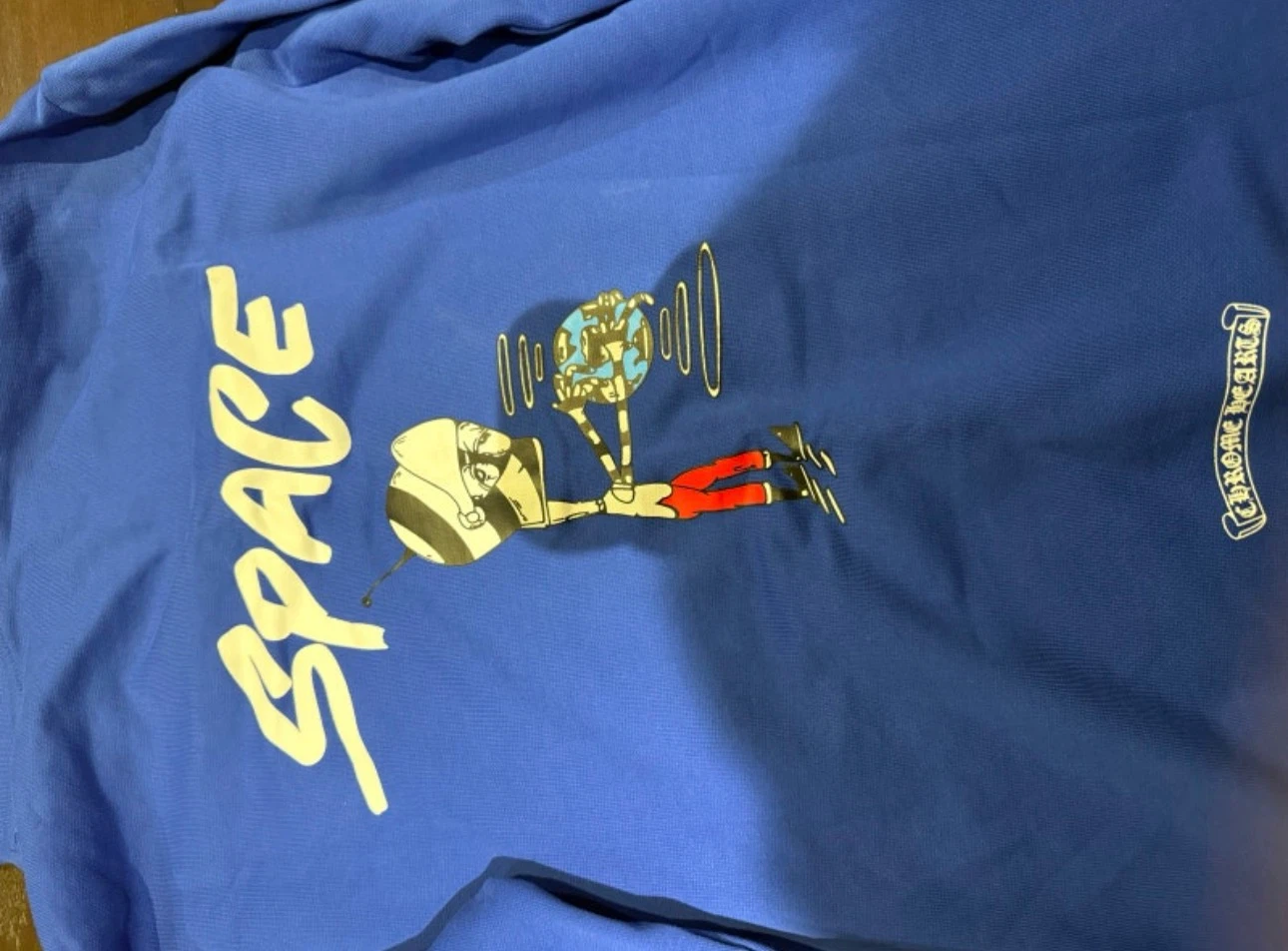 Chrome Hearts Blue Space Hoodie - photo 4