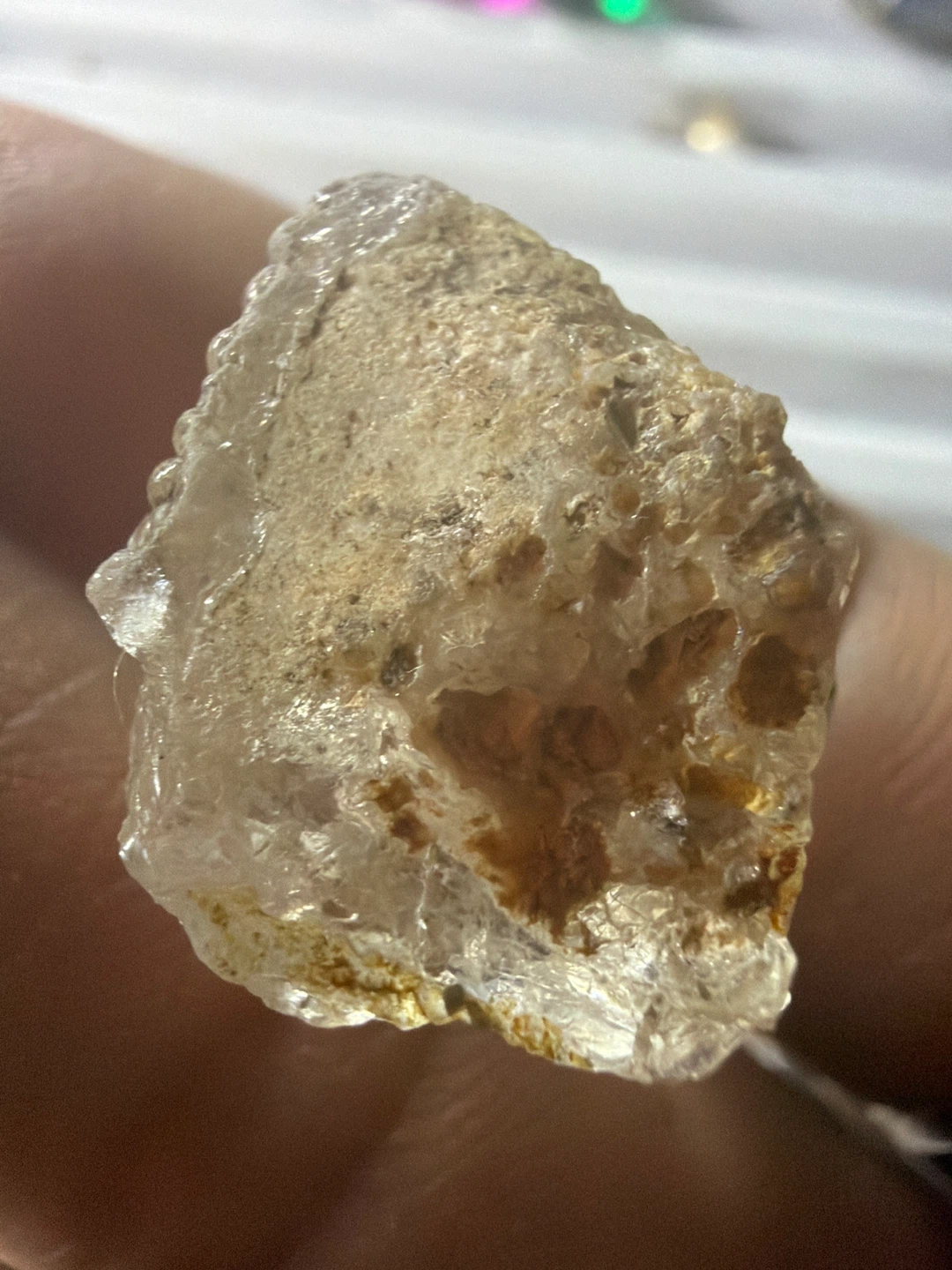 Fluorescent Hyalite Opal Specimen 5g - photo 5