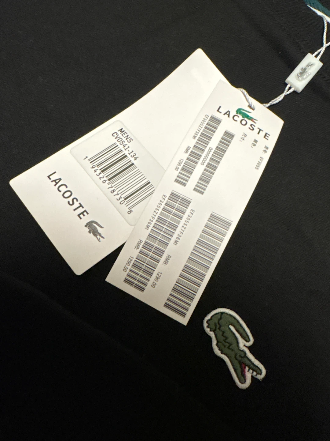 New Lacoste Mens Black Sweatshirt - photo 2
