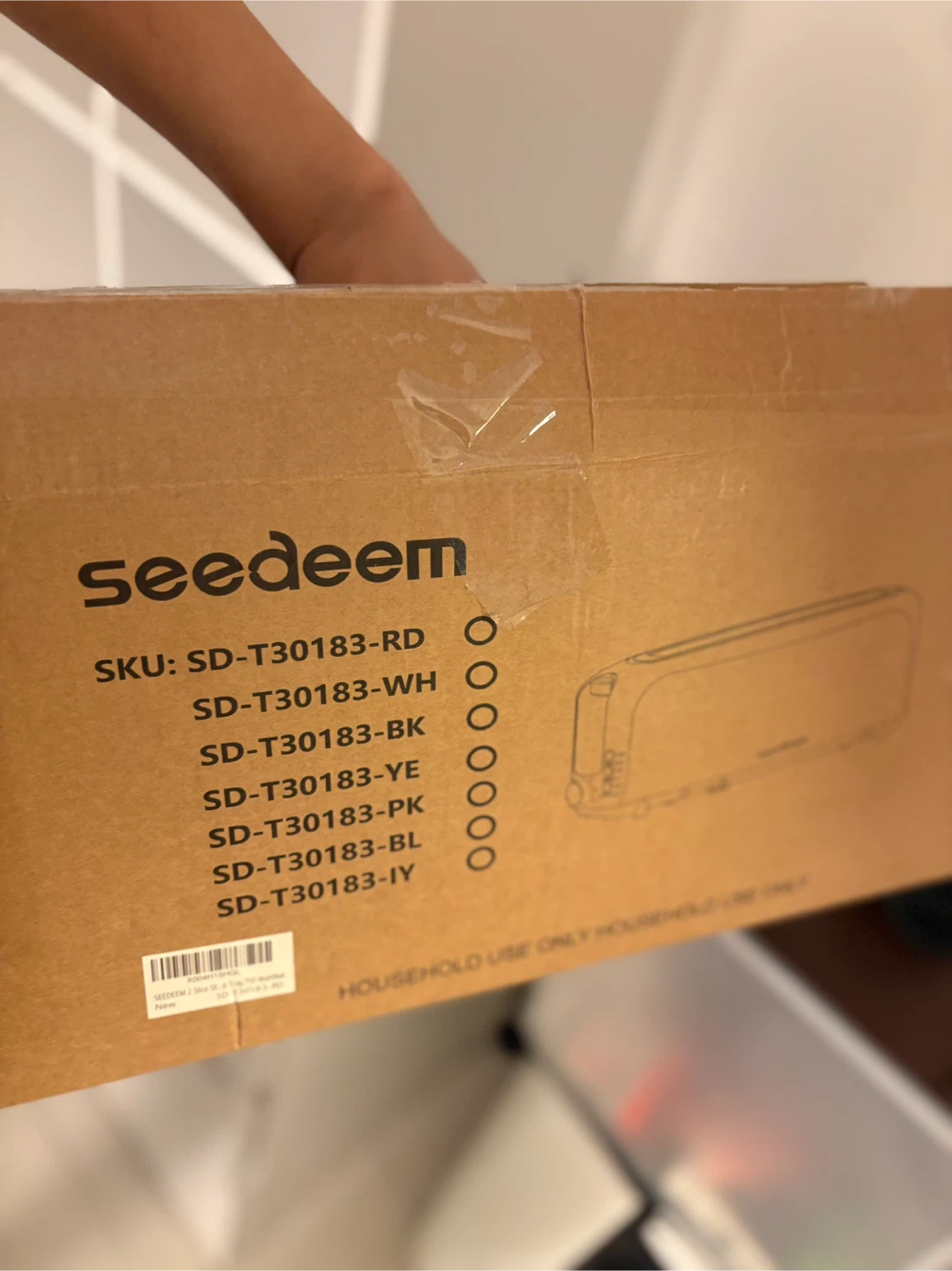 Seedeem 2-Slice Toaster Red - photo 4