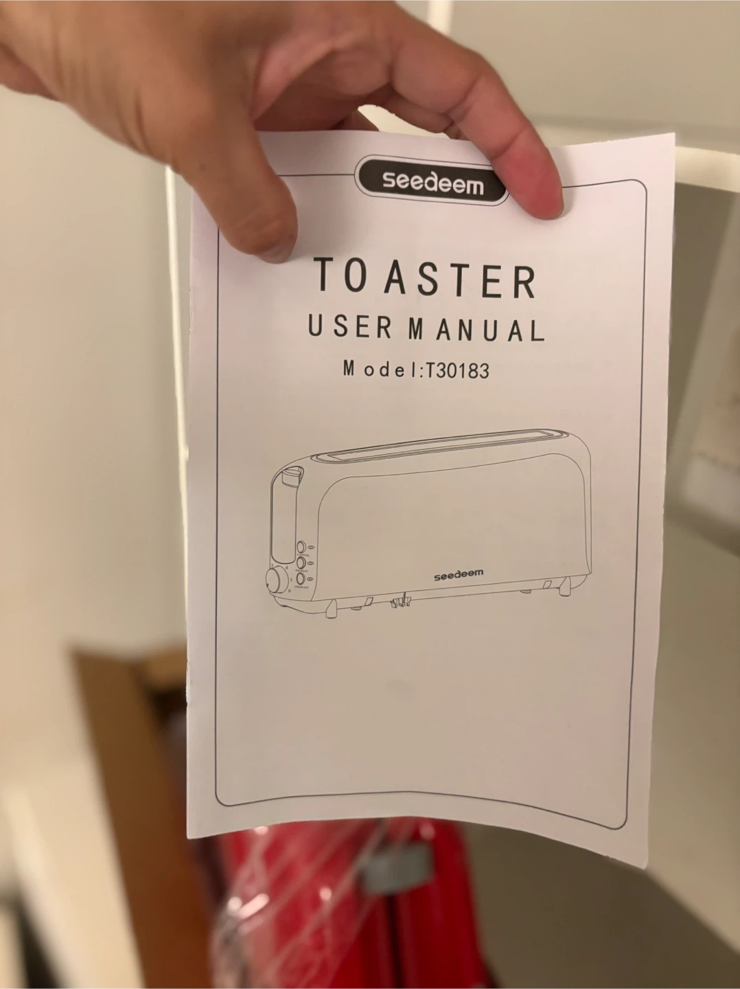 Seedeem 2-Slice Toaster Red - photo 5