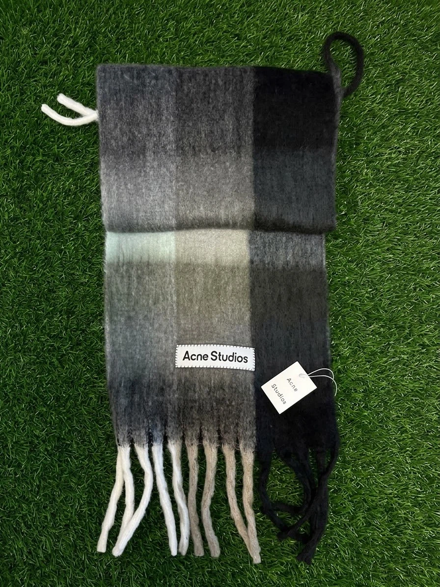 Acne Studios Checked Fluffy Scarf - Multiple Colors - photo 2