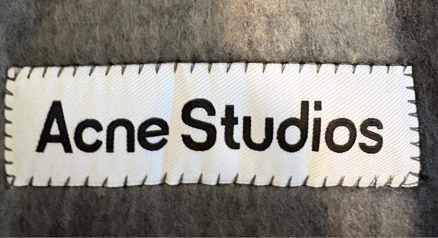 Acne Studios Checked Fluffy Scarf - Multiple Colors - photo 3