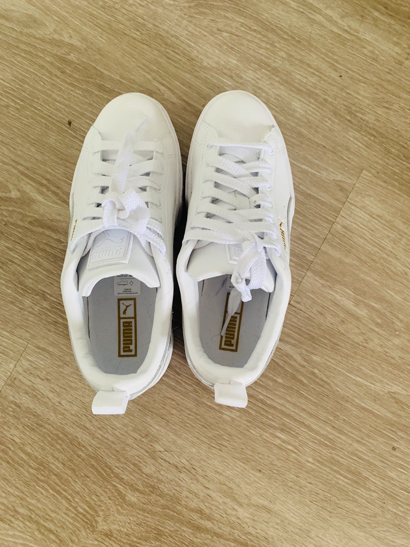 Puma White Platform Sneakers