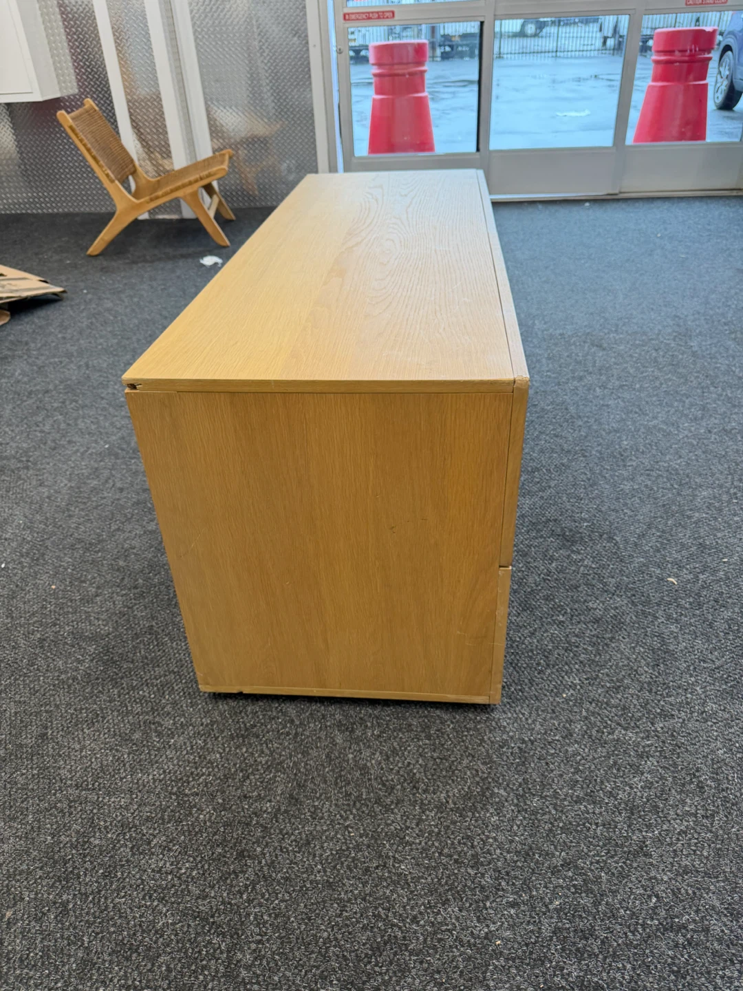 CB2 Oak Wood Console Table - photo 2