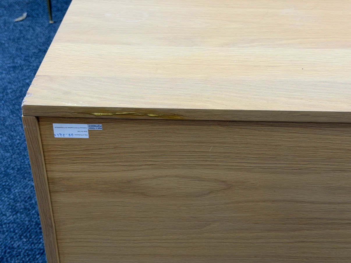 CB2 Oak Wood Console Table - photo 5