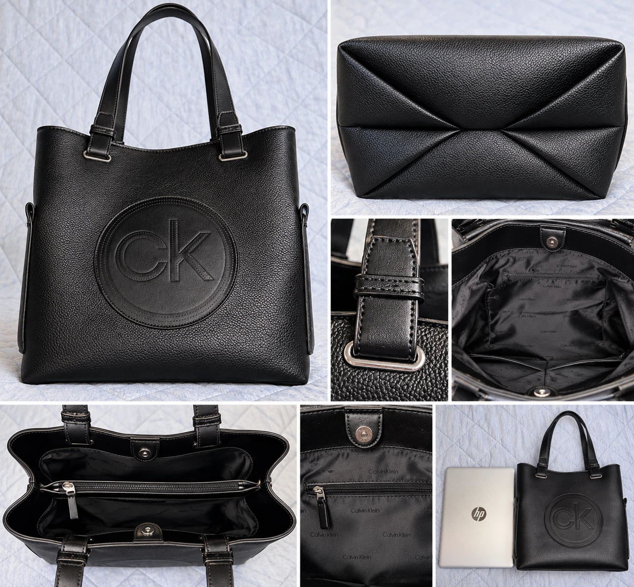 Calvin Klein black tote bag