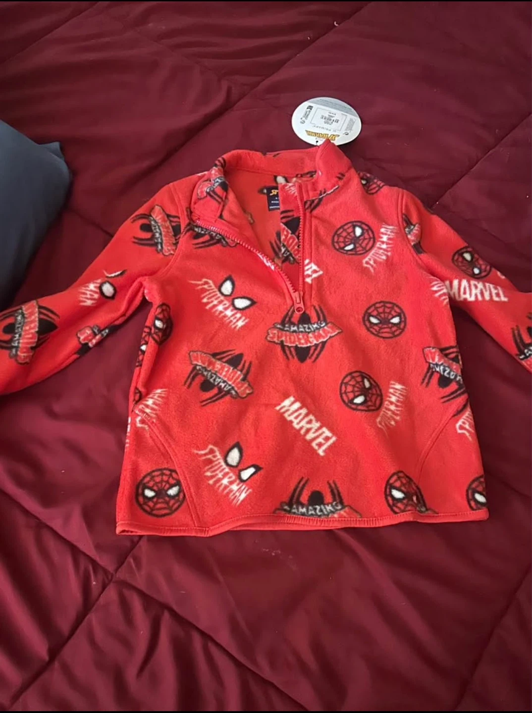 Marvel Spider-Man Fleece Pullover Red