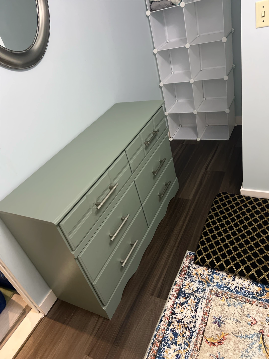 Sage Green Six-Drawer Dresser - photo 4