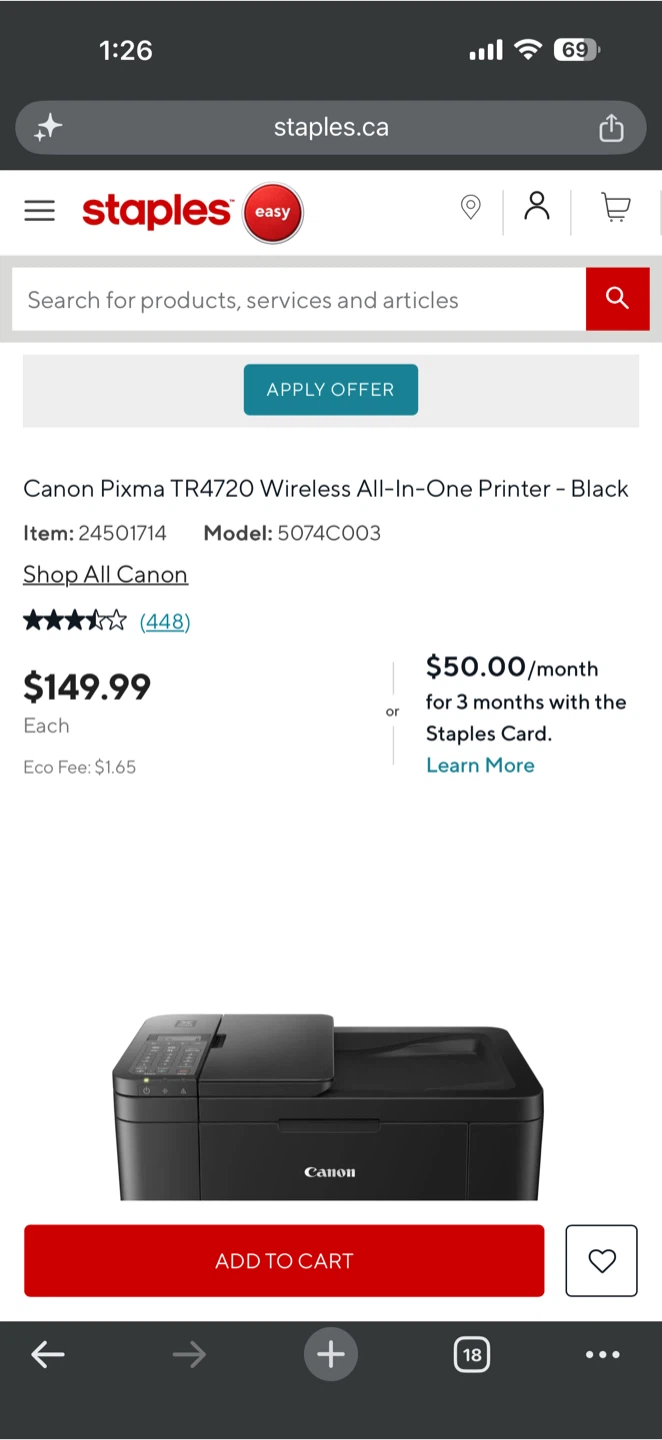 Canon PIXMA TR4720 Wireless Printer - photo 4