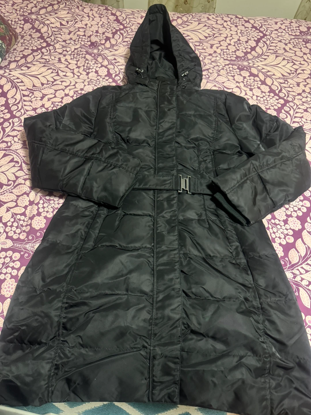 Black Long Winter Coat Roots