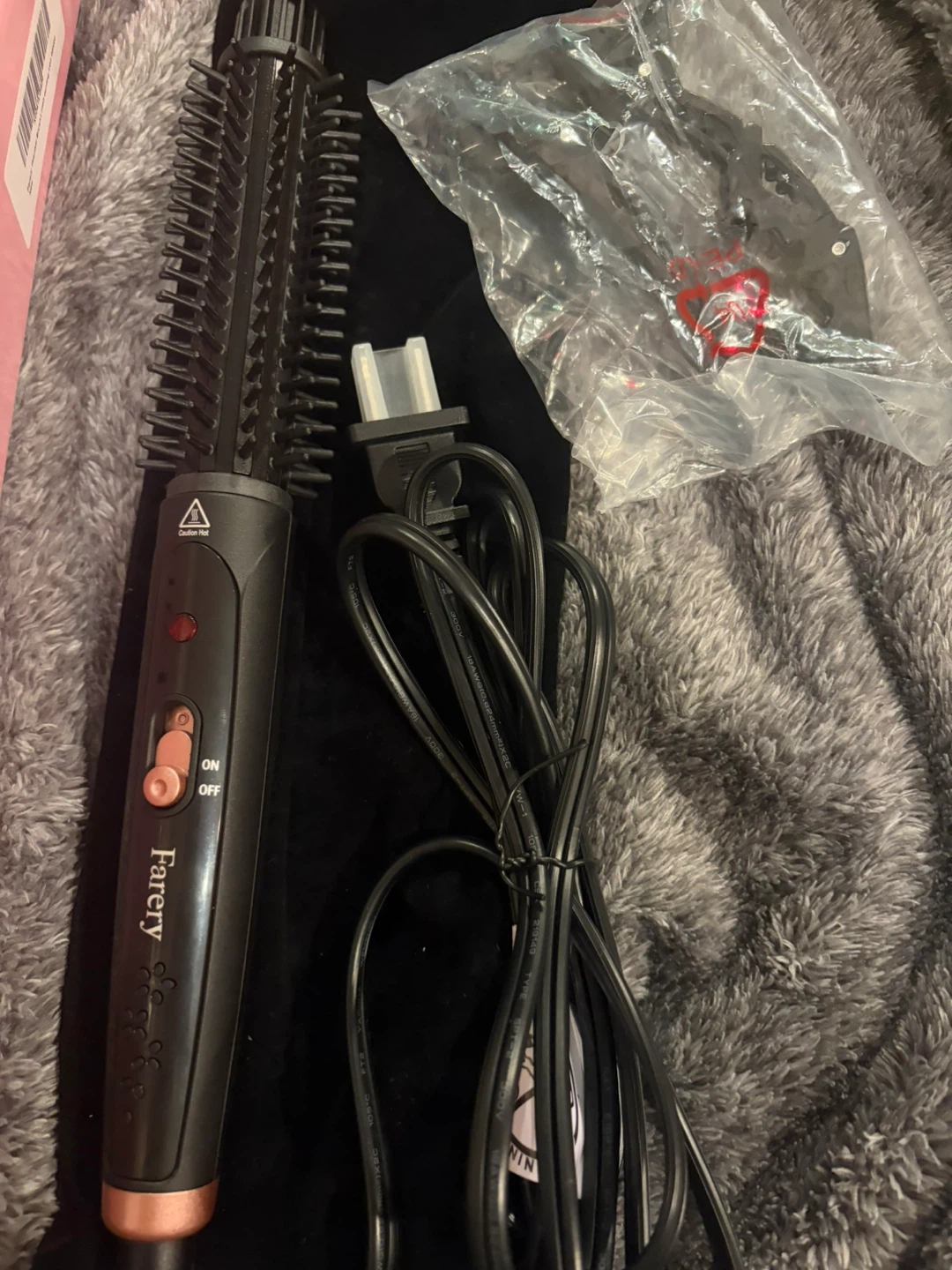 Brand New Farery Thermal Heated Round Brush Curling Wand NIB - photo 2