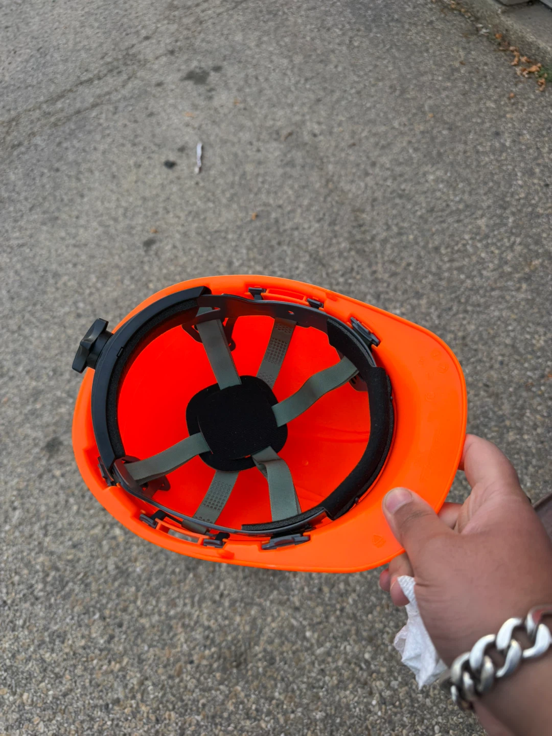Bright Orange Safety Hard Hat - photo 3