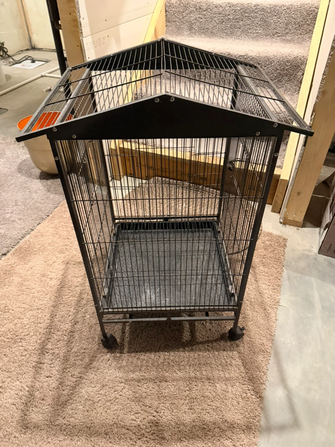Black Metal Bird Cage