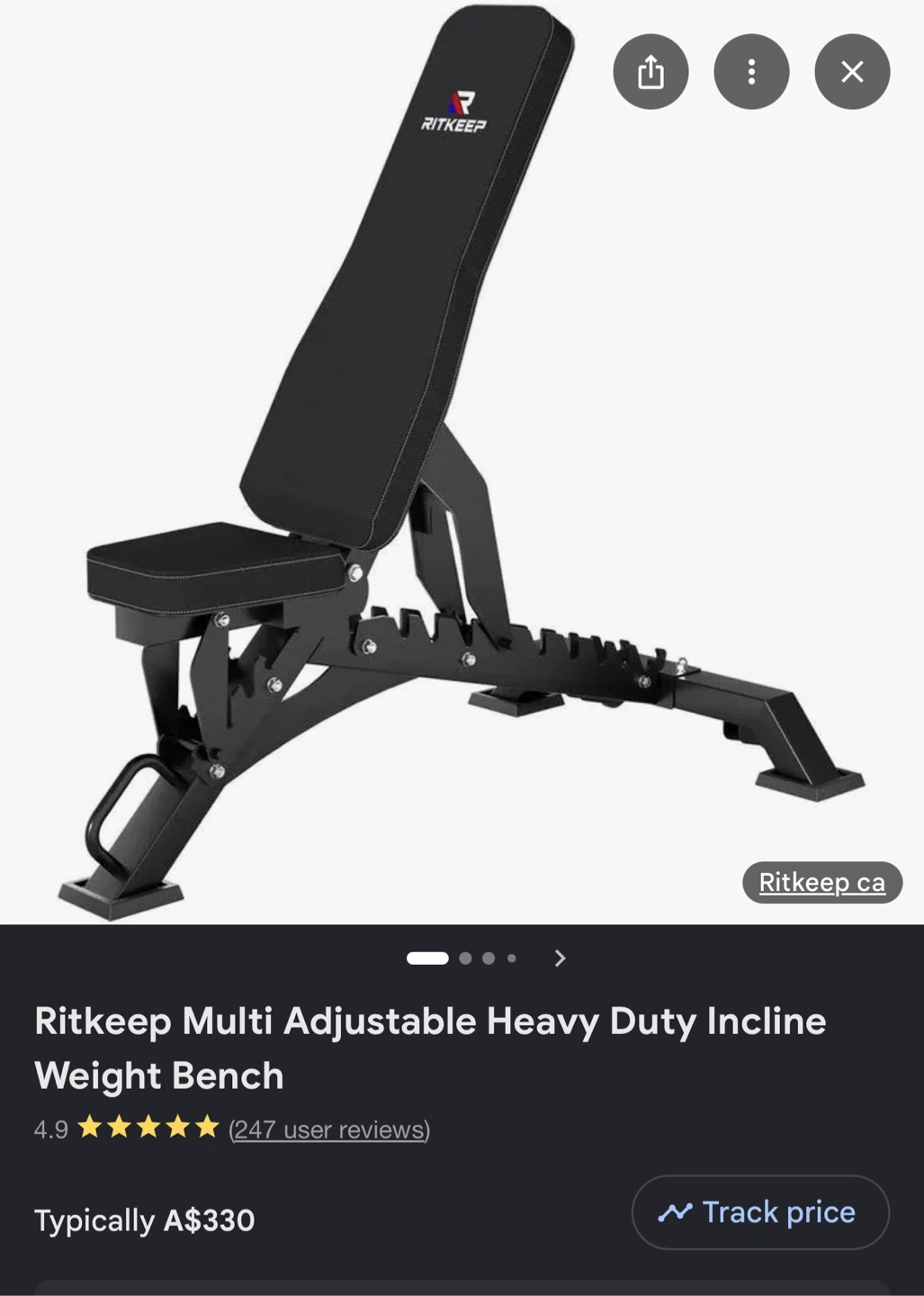 Ritkeep Multi Adjustable Heavy Duty Incline Weight Bench