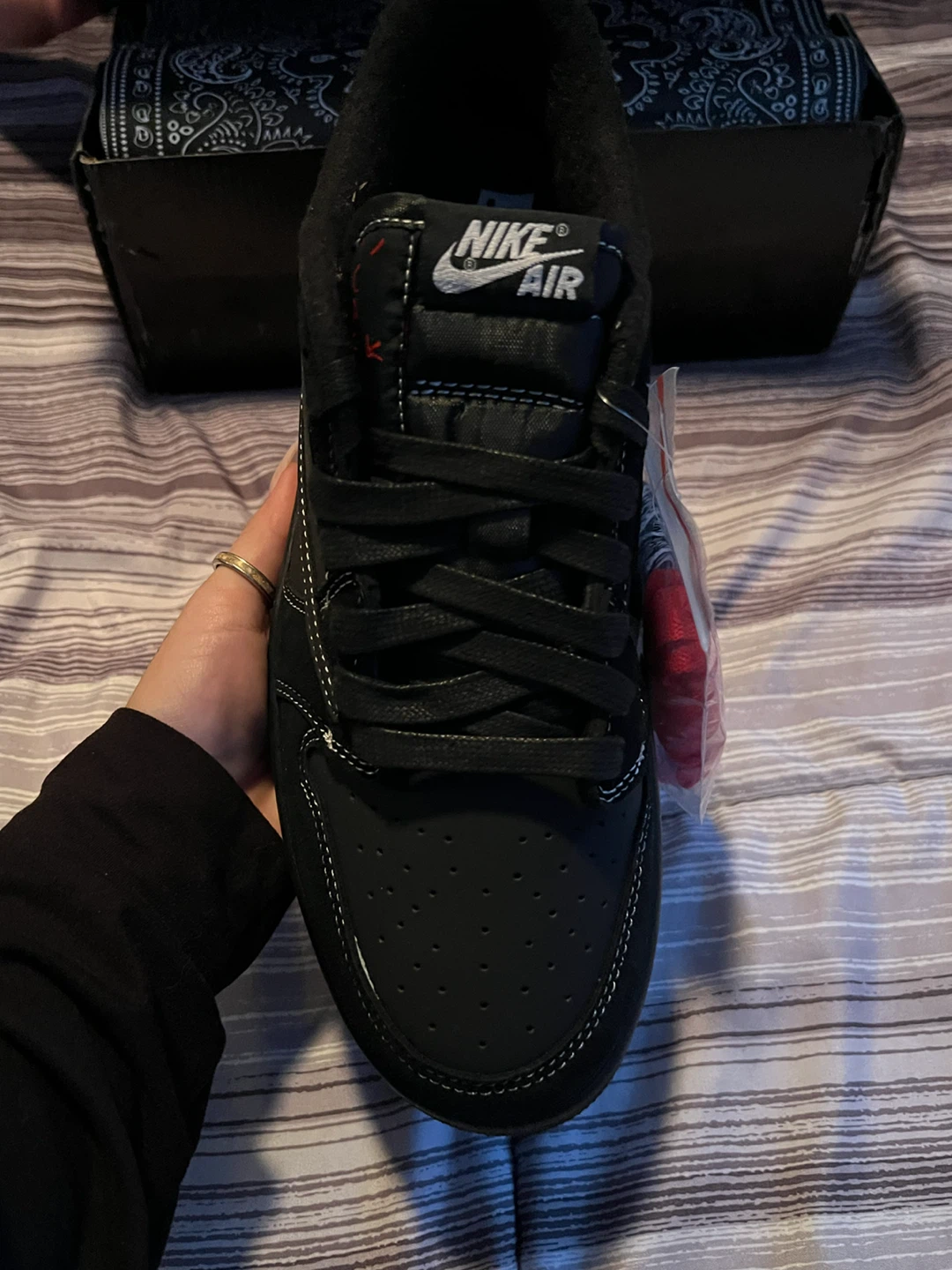 Nike Air Jordan 1 Low Travis Scott Black Phantom - photo 2