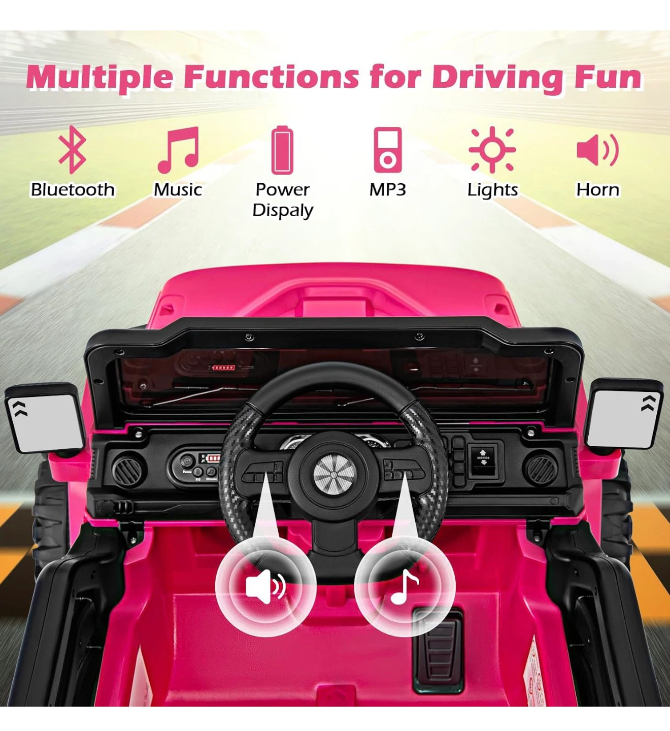Pink Kids Ride-On Jeep Electric Car - photo 4